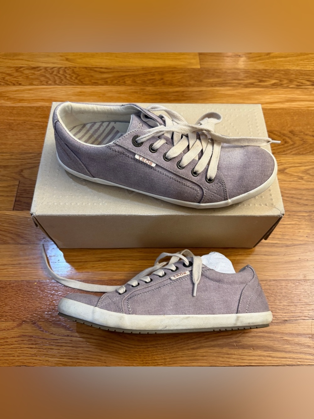 Taos Star Sneakers in Star Mauve/Lilac Canvas Shoes - US Womens Size 9.5 - Picture 9 of 9